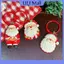 ULJ 2 / 3 Chiếc Dễ Thương Giáng Sinh Ông Già Noel Móc Khóa Mặt Dây Xích Điện Thoại Túi Treo Trang Trí Bapa Charm Móc Khóa Phụ Kiện Quà Tặng.