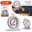 TRTR Lò Nướng Inox Nhiệt Kế Mặt Số Lớn Nướng BBQ Nấu Thịt Thực Phẩm Đo Nhiệt Độ Treo Đứng Đồ Dùng Nhà Bếp VN
