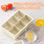 Khuôn Làm Đá Silicone Dễ Lấy Có Nắp Chống Mùi Tủ Lạnh Khay Đá Viên Dẻo Không Dính, An Toàn Thực Phẩm