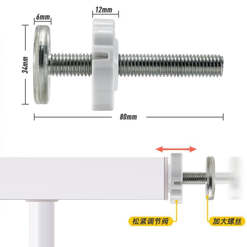 Hàng rào cửa Flat Top Bolt Khe cắm thẻ Cầu thang cho bé Bảo vệ Hàng rào an toàn cho trẻ em Phụ kiện lan can bảo vệ WLN9