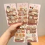 Cà Phê Màu Series Trẻ Em Hoạt Hình Gãy Tóc Dán Phong Cách Mới Bé Gái Dễ Thương Thỏ Đầu Lưng Velcro Tóc Gãy Dụng Cụ Tiện Dụng