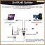 LAN Ethernet Adaptador RJ45 Nam Đến 2 Nữ Bộ Chia RJ45 1 Đến 2 Cáp Chuyển Đổi Mạng LAN Ethernet