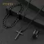 PNPIA- 3 Cái Punk Chữ Thập Mặt Dây Chuyền Nelace Vòng Tay Dây Xích Vòng Nam Bộ Đơn Giản Cá Tính Hip Hop Đảng Phụ Kiện Trang Sức