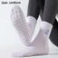 Tất Pilates OUSXA dành cho nữ, Tất tập Yoga chuyên nghiệp chống trượt bằng vải Cotton, Tất ống giữa co giãn cao thấm mồ hôi thoáng khí để tập thể dục
