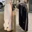 Quần yếm khô nhanh hợp thời trang Mỹ dành cho nữ mùa hè mỏng dáng rộng thẳng Quần ống rộng sọc mắt cá chân @ -