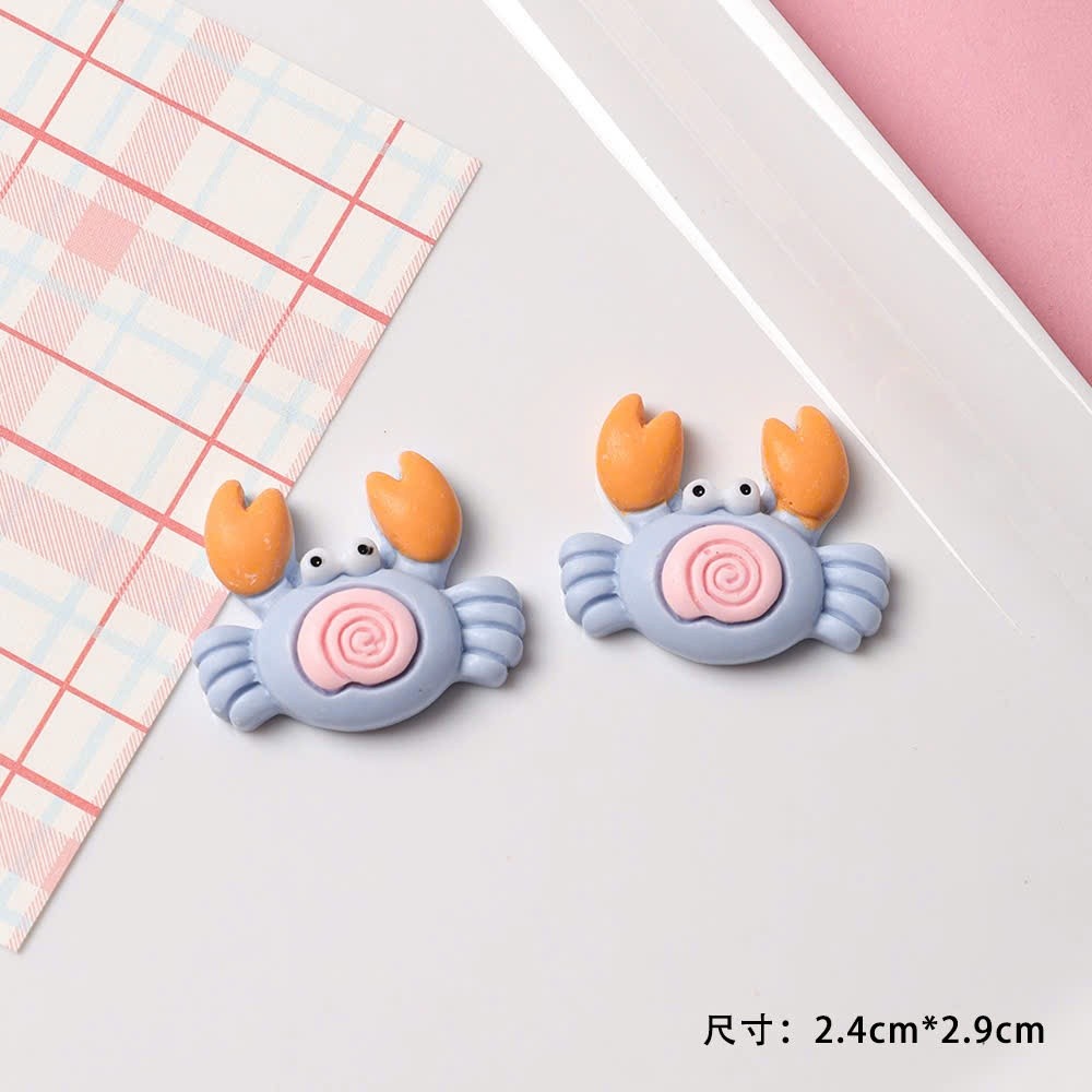 Set Charm Gắn Dép Đại Dương Pastel Cá Heo Sao Biển Siêu Cute 🌊🐬 Charm Resin Cao Cấp Phong Cách Biển Mùa Hè