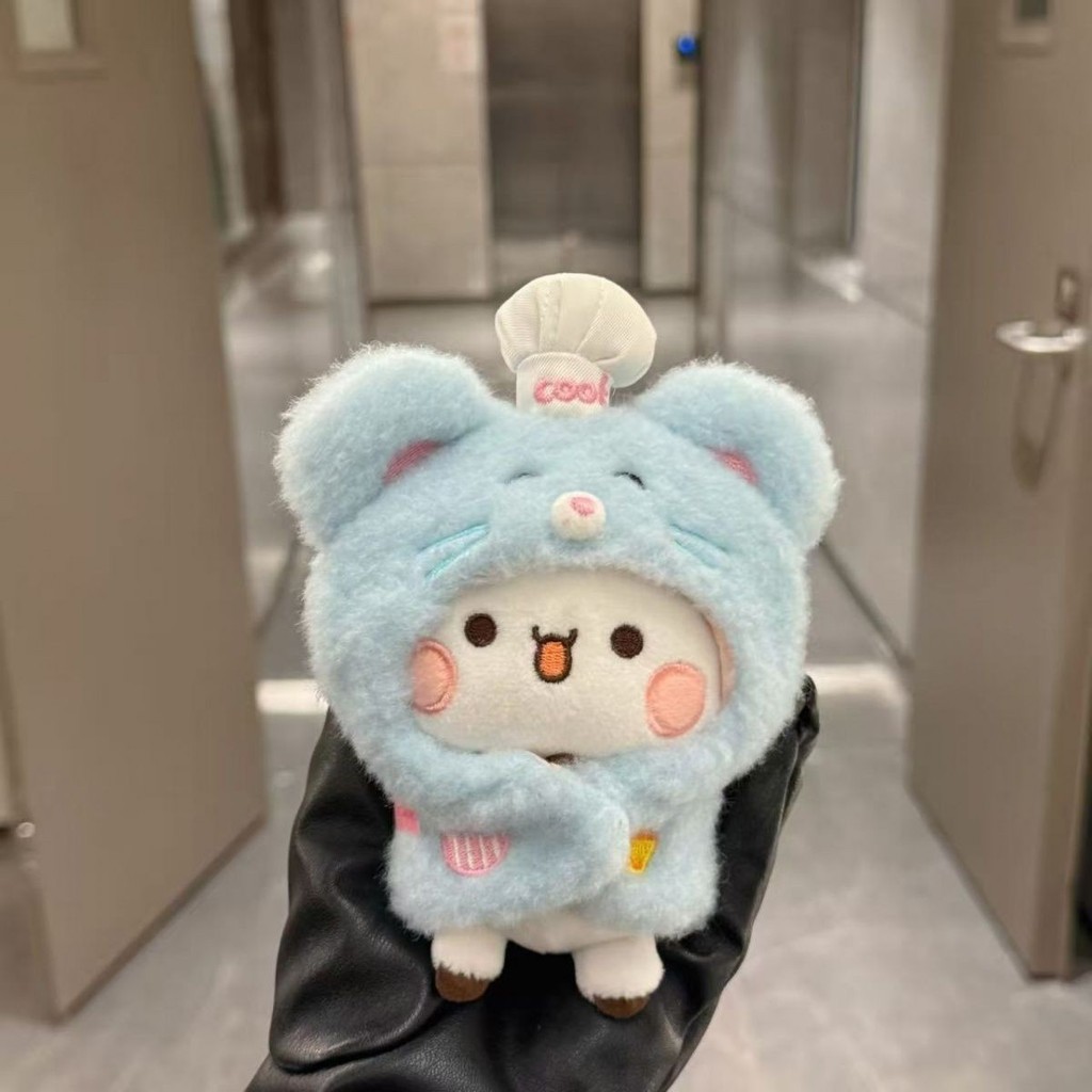 Một Hai Vải Vải 10cm Búp Bê Dễ Thương Sang Trọng Đồ Chơi Búp Bê Móc Khóa Mặt Dây Chuyền Ngoại Vi Cặp Đôi Mặt Dây Chuyền Quà Tặng