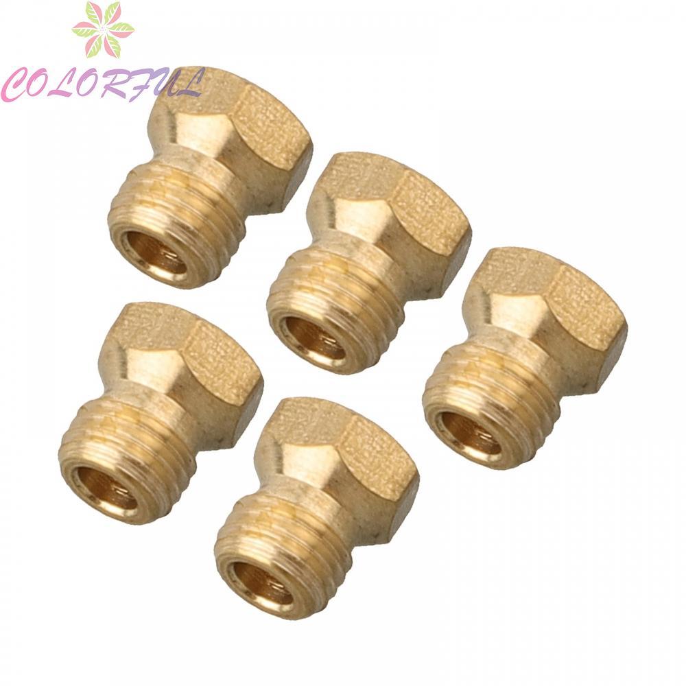 Propane Injector Color: Gold Nozzle Sizes 0.5, 0.65, 0.7, 0.87, 0.95 For Cooking