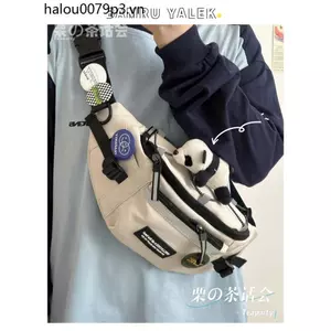 Ins Thời Trang Dạo Phố Phong Cách Hồng Kông Ngực Túi Nam Dụng Cụ Hợp Thời Trang Chụp Ảnh Đường Phố Túi Thường Ngày Phong Cách Nhật Bản Đi Xe Đạp Thể Thao Túi Thắt Lưng Nữ