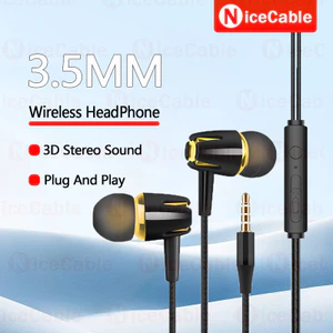 Tai nghe có dây trong tai 3,5MM Âm thanh nổi 3D HiFi Chất lượng âm thanh giảm tiếng ồn Trò chơi Tai nghe có dây trong tai cho điện thoại Máy tính bảng, máy tính xách tay