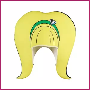 Mũ Dự Tiệc Cho Trẻ Em Màu Vàng Bouffant Mềm Mại Hoạt Hình Mũ Dự Tiệc Dễ Thương Cho Trẻ Em Người Lớn Hóa Trang shopidaevn