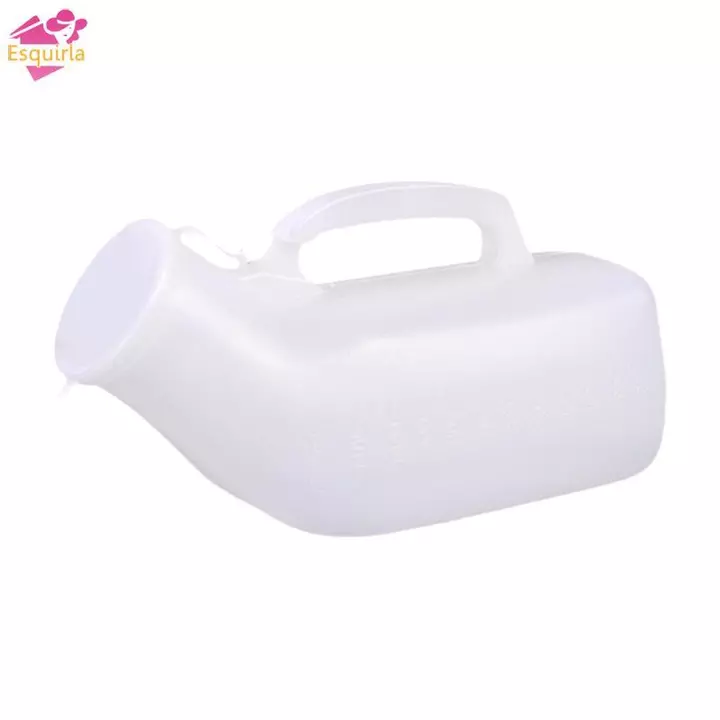 Bình Nước Tiểu Nam Esquirla, Bình Tiểu Nam Có Tay Cầm Nắp, Nồi Chống Rò Rỉ 1200ml, Nồi Thu Tiểu Cho Người Cao Tuổi Nam
