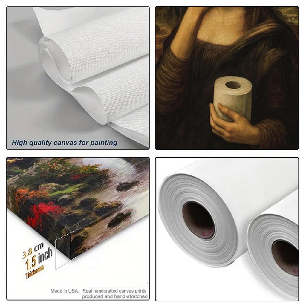 Ngộ nghĩnh Mona Lisa Phòng Tắm Canvas Treo Tường Nghệ Thuật Pinching Mũi Trang Trí Tường Mona Lisa Tranh Cổ Điển Hình Ảnh Cho Trang Trí Nhà mueadsyvn