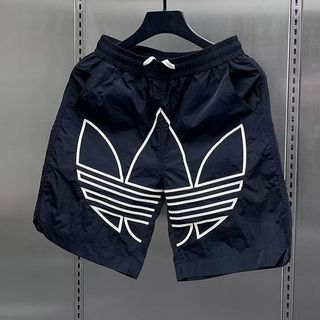 Quần short nam mùa hè thấm hút mồ hôi, vừa vặn, thiết kế thêu thời thượng