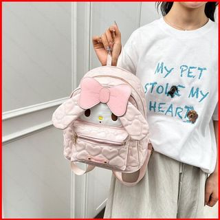 GC2 Cao Cấp Nơ Ba Lô Anime Hoạt Hình Đơn Giản Giải Trí Schoolbag Dung Tích Lớn Du Lịch Túi Dễ Thương CG2