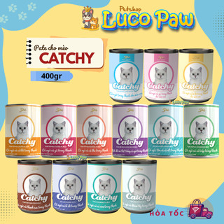 Pate Catchy 400gr Cho Mèo Mọi Lứa Tuổi Mix Vị Ngẫu Nhiên - Dạng Thạch Mềm Dễ Ăn