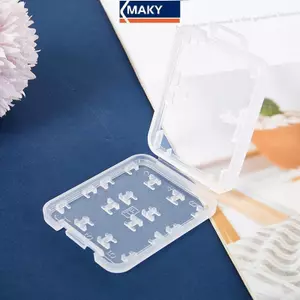 MAKY 1 Cái Trong Suốt Bảo Vệ Giá Đỡ Micro Box Cho SD SDHC TF MS Thẻ Nhớ Hộp Đựng Hộp Nhựa VN