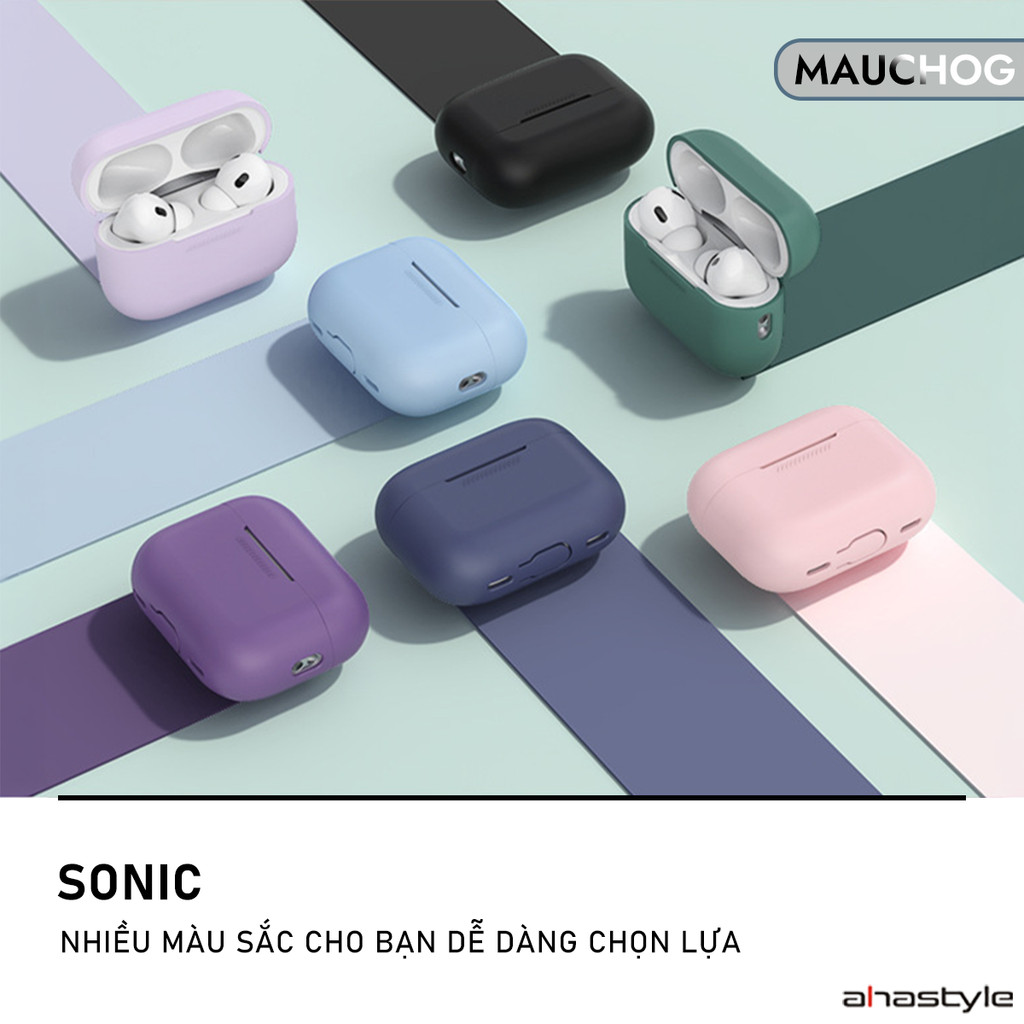 Ốp Lưng Trơn Basic Nhiều Màu Chất Liệu Silica Gel Mềm Mại Chống Bẩn Cho Airpods Pro 3 2 Airpods 4