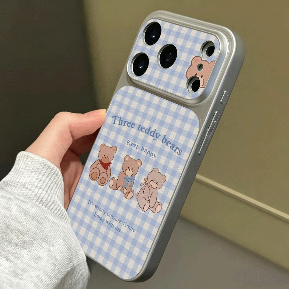 Người bạn gấu sọc Đối với iPhone 17/16Pro Corning Shell Dán da đơn giản mới