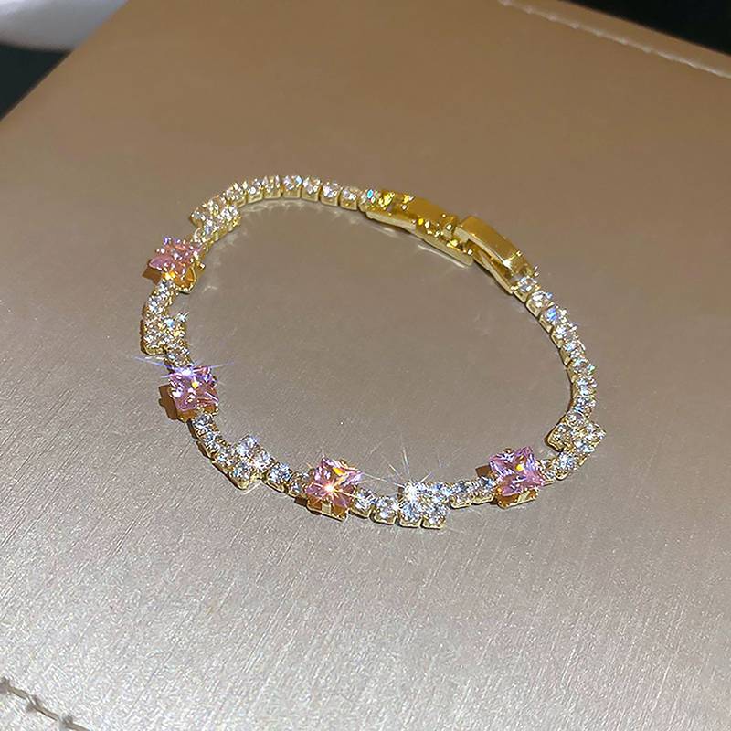 K2nightFee Ánh Sáng Pha Lê Hồng Zircon - Trang Sức Sáng Bóng, Thời Trang Dành Cho Nữ Và Bé Gái