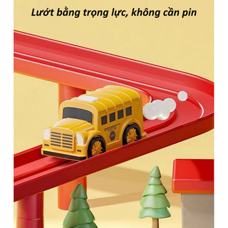 【BabyJoy】Đồ chơi vận hành đường đua xe ô tô thành phố,Chất liệu ABS an toàn, phù hợp cho bé từ 3-5 tuổi