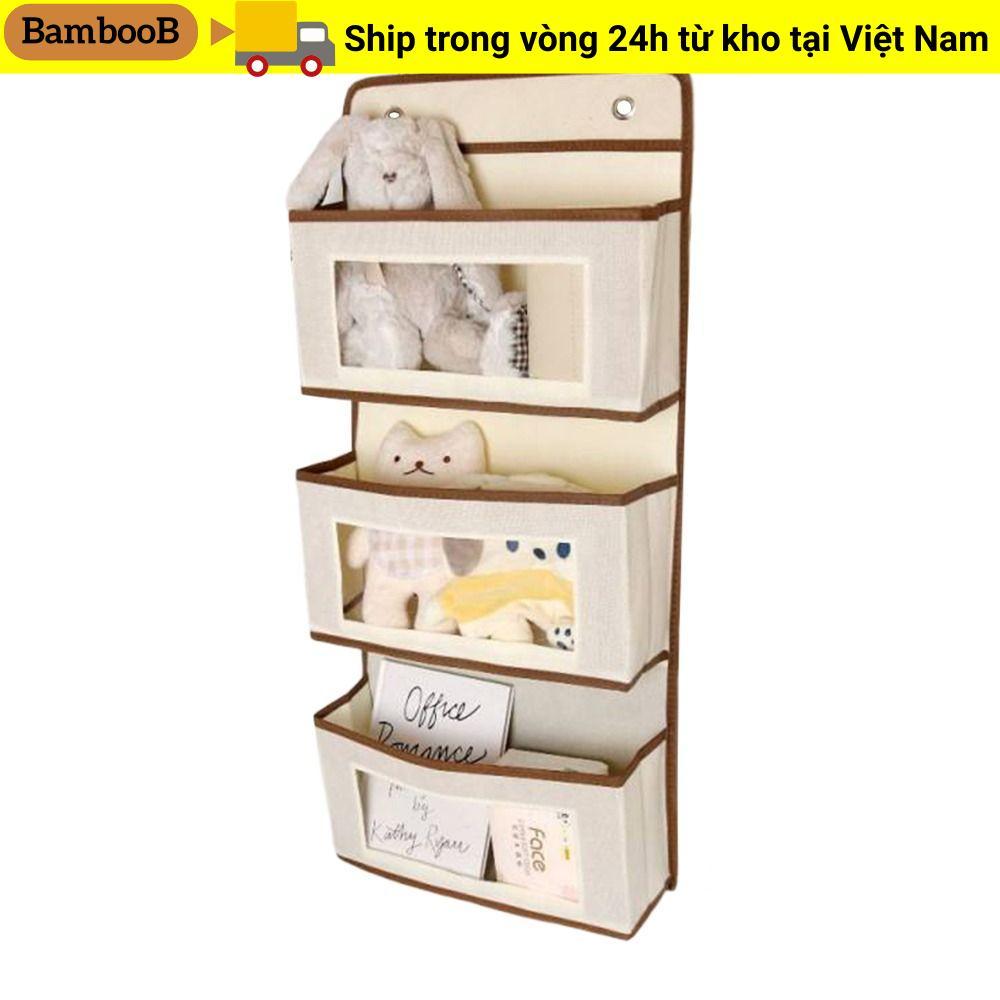 Kệ sắp xếp BAMBOOB, Hộp đựng đồ lặt vặt trên cửa Túi đựng đồ treo, Hộp đựng cửa treo tường bằng vải không dệt 1 / 2 / 3 lớp cho phòng ngủ, mỹ phẩm, đồ chơi