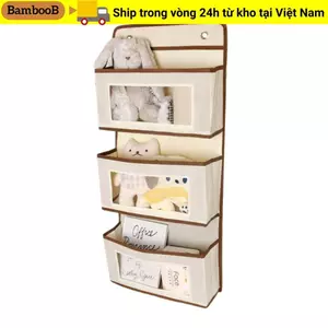 Kệ sắp xếp BAMBOOB, Hộp đựng đồ lặt vặt trên cửa Túi đựng đồ treo, Hộp đựng cửa treo tường bằng vải không dệt 1 / 2 / 3 lớp cho phòng ngủ, mỹ phẩm, đồ chơi