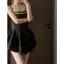 Đầm dây đen phong cách Hepburn kiểu Pháp, phù hợp làm váy sinh nhật công chúa cao cấp