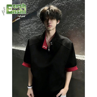 Nam Nữ Áo Polo Retro Streetwear Half-Zip, Chất Lượng Cao