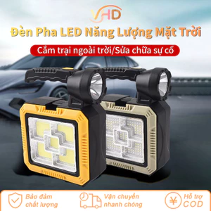 Đèn Pha LED Năng Lượng Mặt Trời Đa Năng – Tích Hợp Bộ Công Cụ, Ánh Sáng Cực Mạnh, Sạc Thông Minh Nhanh, Chống Nước IP55