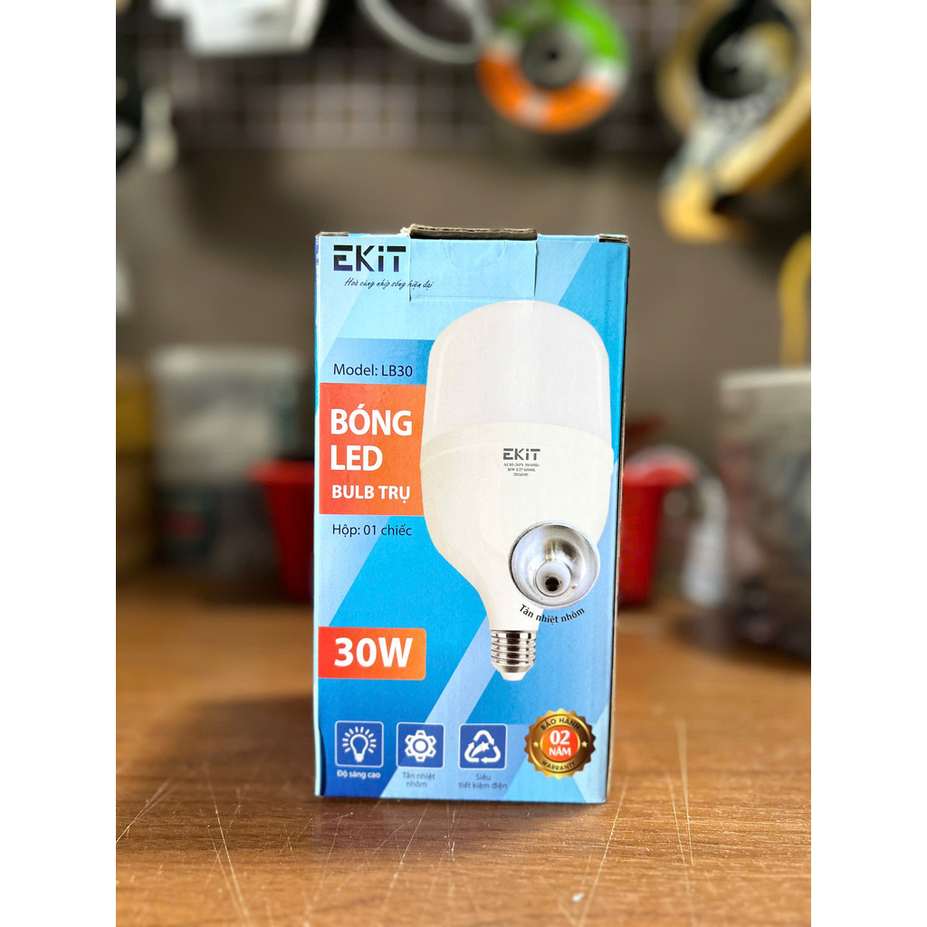 Bóng Đèn LED EKIT 30W / 50W Siêu Sáng E27 – Tiết Kiệm Điện, Ánh Sáng Trắng 6500K, Tuổi Thọ Cao