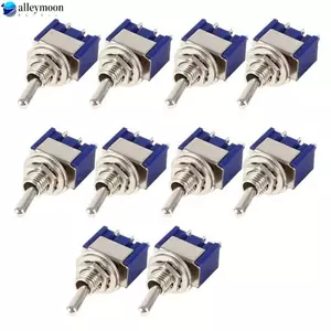 MTS-102 10 Chiếc SPDT TRÊN / BẬT Cho Công Tắc Chuyển Đổi 3-Pin 6A 125V AC Công Nghiệp