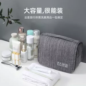 Hàng sẵn có Túi đựng mỹ phẩm tách ướt khô treo nhiều ngăn Túi vệ sinh chống thấm nước Đi chơi Túi đựng đồ chống bụi dung tích lớn Ngăn đựng du lịch di động