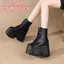 Người Nhỏ cos Nam Trưởng Thành Tăng Chiều Cao Martin Giày Tăng Chiều Cao 14cm Phong Cách Mới Đế Dày Triển Lãm Truyện Tranh Yabi Nữ Giày Bốt Ngắn Siêu Mẫu