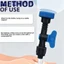 Van chặn nước PYCOU, Van bỏ qua khóa đôi băng nhỏ giọt 16mm, Phụ kiện du lịch có đệm cao su Dây đai tưới vòi van vòi phun