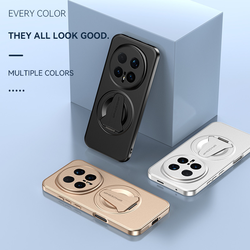 Dành Cho Honor Magic 6 Pro 7 Pro Honor Magic 8 Pro Ốp Lưng Da Sang Trọng Cảm Giác Mờ Vô Hình Giá Đỡ Từ PC Cứng Vỏ Điện Thoại Dành Cho Honor Magic8 8 Pro