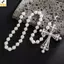 <YEI>Accessorize Phong Cách Punk: Mặt Dây Chuyền Giả Ngọc Trai, Quần jean Thắt Lưng và Ví Dây Xích Cho Nam