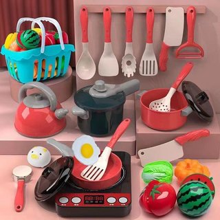 Bộ đồ chơi nhà bếp trẻ em Giả vờ đồ chơi nấu ăn ABS Vai trò giáo dục Chơi Montessori Bộ đồ tập đi