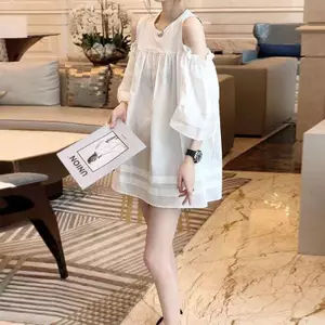 Đầm nữ nóng bỏng kiểu búp bê quây dáng rộng màu trơn sang trọng Váy mùa hè dành cho nữ