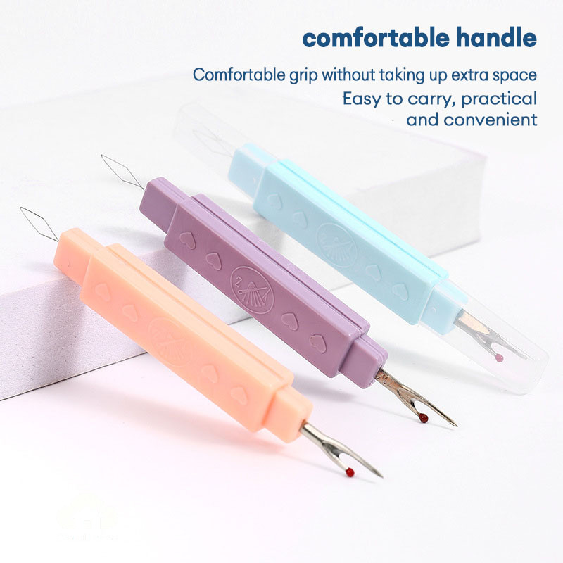 🌤️COD🌤️Dụng cụ xỏ chỉ + tháo chỉ 2 trong 1 - thuận tiện- dễ sử dụng Dụng cụ xỏ chỉ hai đầu, Dụng cụ tháo chỉ cầm tay