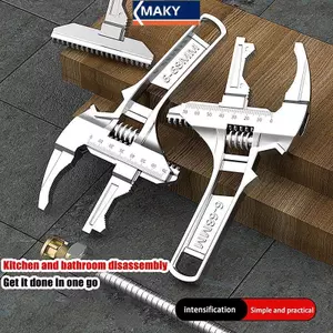 MAKY 6-68mm Bộ Sửa Chữa Đa Năng Dụng Cụ Cầm Tay Phòng Tắm Cờ Lê Mở Lớn Đai Ốc Chìa Khóa Cờ Lê Có Thể Điều Chỉnh Dụng Cụ Sửa Chữa Nhà Cờ Lê VN