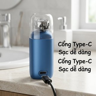 Tông Đơ Cắt Tóc Mũi Điện USB C Sạc Dual Edge Blade Màn Hình Kỹ Thuật Số Di Động Nam Nữ