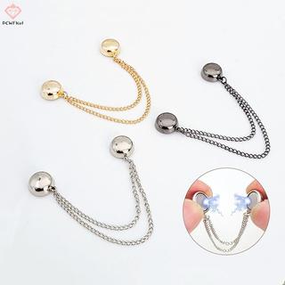 [PCW-T] Kẹp Quần Áo Từ Tính Có Dây Xích Kim Loại An Toàn - Phù Hợp Cho Cardigan Và Thời Trang Hàng Ngày