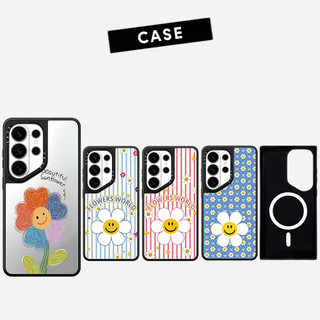 Ốp lưng Phone Case cứng gương hoa đầy màu sắc từ tính cho Samsung Galaxy S26 25 24 23 UItra S26 25 24 23 Plus Vỏ bảo vệ chống sốc