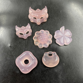 ((1 Cái) Phong Cách Mới Màu Hồng Chalcedony Mã Não Cáo Mặt Dây Chuyền Hướng Dương Mặt Dây Chuyền Tự Làm Phụ Kiện