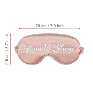 Thêu Anh Mô Phỏng Lụa Scrunchy Dây Đeo Mặt nạ Mắt Ngủ Che Nắng Mặt nạ Bảo Vệ Mắt 4.29