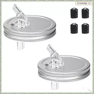 2 Gói Nắp Rót Miệng Rộng Cho Lọ – Dành Cho Lọ Miệng Rộng 3,4 in Cho Soda Tiêu Chuẩn, Đồ Uống, Lon Bia