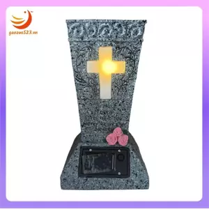 Chậu hoa nghĩa trang thánh giá, Bình hoa tưởng niệm, Giá đỡ hoa tưởng niệm với bia mộ nhọn, trưng bày chậu hoa A
