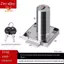 Khóa ngăn kéo để bàn Hợp kim kẽm Chống trộm cho nội thất Khóa cửa tủ tập tin Khóa tủ cùng chìa khóa lõi dài