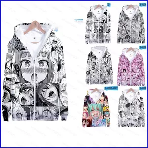 GN Rem Alisister Nam Nữ Áo Khoác Ahegao Mặt Anime 3D In Áo Chui Đầu Cosplay Áo NG